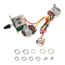 Electric Guitar Wiring Harness Prewired Kit 3 Way Toggle Switch 500K Pots 1T1V