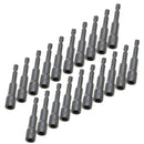 20Pcs Set Socket Bit Adapter Extension Set, Impact Hex Shank Driver Drill Bits,