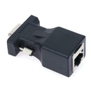 VGA Extender Female to LAN CAT5 CAT5E RJ45 Ethernet Female Adapter