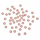 50 Pcs Red Silicone O Ring Seal Washers 10mm x 6mm x 2mm