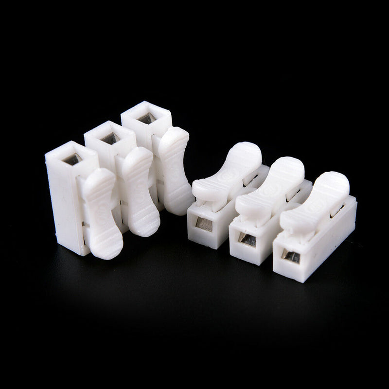 20x Self Locking mini 3Pin Cable Connectors Quick Splice Lock Wire Terminals FT