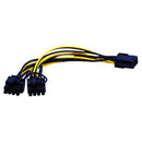 Video card 6pin to Double 8pin(6pin+2pin) connector cable extention cables JR