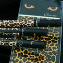 Leopard-printed Black Ink Writing Pen Student Schoolffice Fast Supplies
