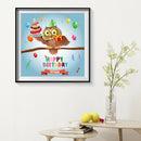 5D DIY Full Drill Diamond Painting Birds Birthday Cross Stitch Embroidery