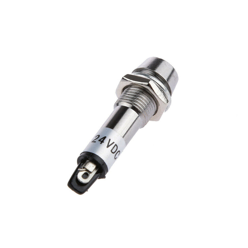 10 Pcs 24V DC 8mm Power Indicator Signal Light XD8-1 Led Light Bulb Green