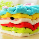 Kids Nursery Hand Towel Cartoon Animal Kitchen Bath Hanging Wipe Soft Towel