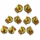 10Pcs Guitar Full Size Pots A250K L18Mm Shaft Audio Volume Taper Potentiome