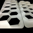 3pcs Geometry Hexagon Fondant Cookie Cuttter Fondant Mold Cake Decorating ToolJR