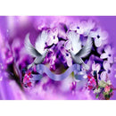 5D DIY Full Drill Diamond Painting Purple Landscape Cross Stitch Embroidery
