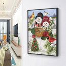 5D DIY Round Diamond Painting Snowman Cross Stitch Kit Home Decor (ST003)