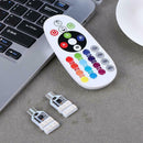 2pcs RGB 12SMD 5050 Car LED Light Auto Reading Wedge Light Remote Control