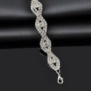 Fashion Crystal Rhinestone Bracelet Bangle Wristband Wedding Bridal Jewelry Gift