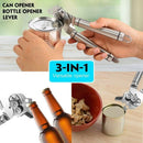 Can Opener Stainless Steel Manual Tin Can Opener Heavy Duty 3-in-1 Bottle O L9M8