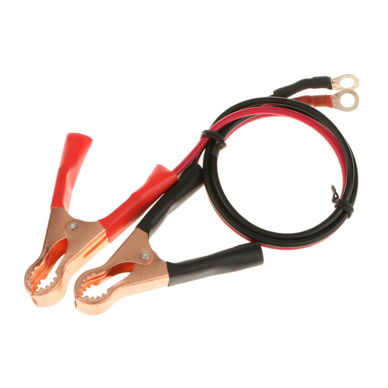 2x Plastic Car 50AMP Battery Alligator Clips Clamp Cable for High-Power Inverter