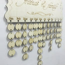 diy wooden birthday reminder board plaque sign hanging friends&family calen Kw