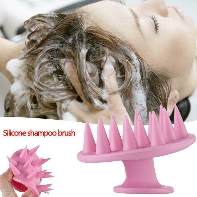 Silicone Shampoo Scalp Shower Body Washing Hair Massage Brush Massager Comb M6O0