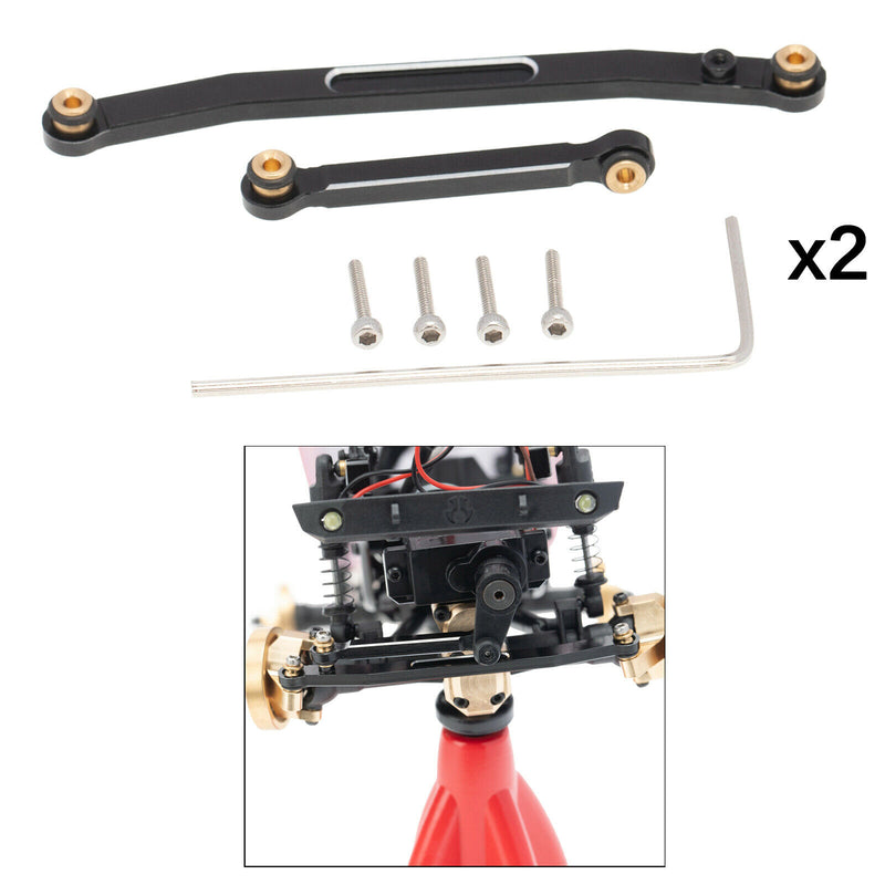 4x RC Metal Steering Rod Tie Links for Axial SCX24 AXI00002 Car Spare Parts