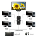 4-Port USB KVM Switch Mouse Keyboard VGA Video Monitor 200MHz 1920x1440