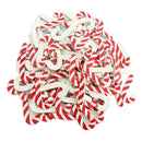 100 Pieces Candy Cane Walking Stick Wooden Shapes Ornament Scrapbook
