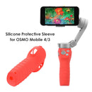Protective Case for DJI OM 4 Silicone Handle Protector Dust Cover (Red) A