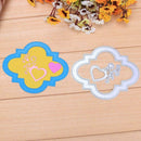 2pcs Heart Flowers DIY Metal Cutting Dies Crafts Stencil Embossing Decor