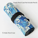 School Roll Pencil Case for Girls Boys Pencil Case Canvas Pencil Pen Bag La