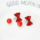 7 Pairs Girls Earrings Box Set Clip-on No Pierced Design Jewelry Kid Accessories