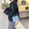 Fashion Women Crossbody Handbag Female PU Totes Daily Shoulder Bags (Blue)