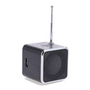 TD-V26 Mini Radio FM Digital Speakers w/Receiver Support TF Card (Black) A