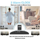 Digital Alarm Clock Radio, FM Radio Alarm Clock, USB Port for Charging, Lar