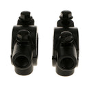 2x Motorcycle Bike 22mm Handlebar Mirror Mounting Clamp Bracket Clip Black