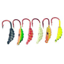 6Pcs Fishing Lures Bait Round Jigs Head Mix Lead Saltwater Jig Hook-Fish H9G9
