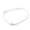 500pcs Hair Tie Band Ponytail Holder Elastic Rubber Clear White Women Girls #A