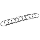 10 x Black 52 mm OD 2 mm Thickness Nitrile Rubber O-ring Oil Seal Seals F8B7