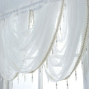 1 Panel Rod Pocket Glitter Window Valance Sheers for Home Privacy Decoration