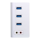 1X(Acasis Hs0047 Aluminum Alloy Usb Splitter High Speed Usb 3.0 Hub 3 Port