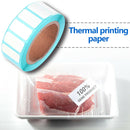 Waterproof Adhesive Thermal Paper Label Blank Print Stickers (2000pcs/Roll) A