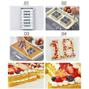 Aluminum Alloy Rectangular Cake Mould Baking Tray Letter Number Cake Mould  X1X5