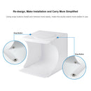 Double LED Light Room Photo Studio Photography Light Tent Backdrop Cube Box ME