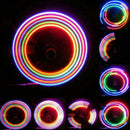 Bicycle 2pcs 5 LED Bike Wheel Tire Valve Cap Spoke Neon Lamp LED 5 Light I1W5