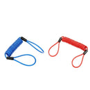 2 x Safety Lanyard Spring Coil Rope 1.2-1.5m Disc Brake Lock Reminder Cable