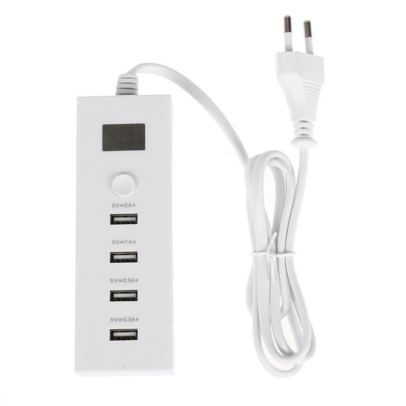 USB 4 Port Multifunction Charger Quick Charging 5V 2A Extension Socket(EU)