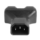 IEC320 C14 Male to 2x C13 Female Splitter Plug Power Adapter Socket Convert H8K1