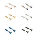 6 Pairs Of Stianless Steel Screw Earrings For Women