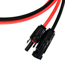 1Pair 2.5mm*1M MC4 Solar Cables Connector Plug Black Red Parallel Extend Cabl-