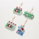 4x DIY Keychain Diamond Painting 2020 Christmas Keyring Pendant Snowman-shaped
