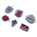 6 x Embroidery Denim Fabric Sew on Patches Jeans Cap Hat Dress DIY Appliques