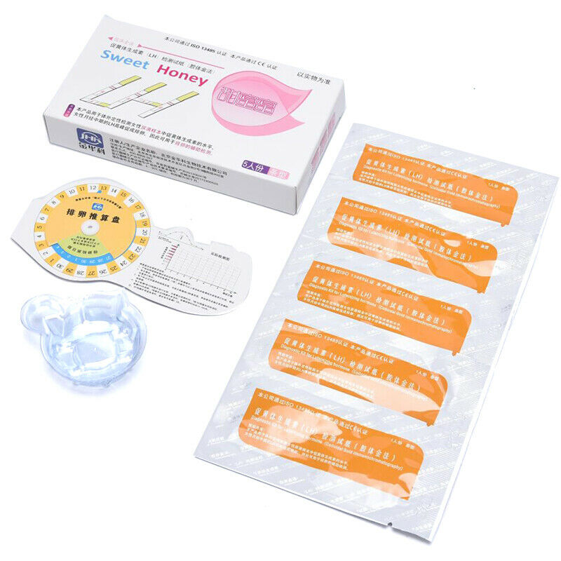 5pcs/box Ovulation Test Strips Urine Testing Kits LH Fertility Test Paper St Gw