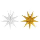 2x 12in Star Hanging Decoration