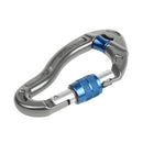 25KN Aluminum Screw Locking Carabiner Rock Climbing Caving Arborist